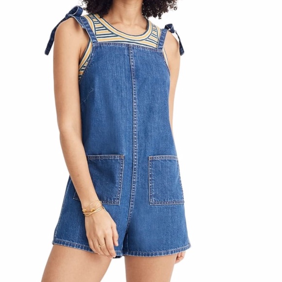 Madewell Pants - Madewell Tie Strap Short Overalls
